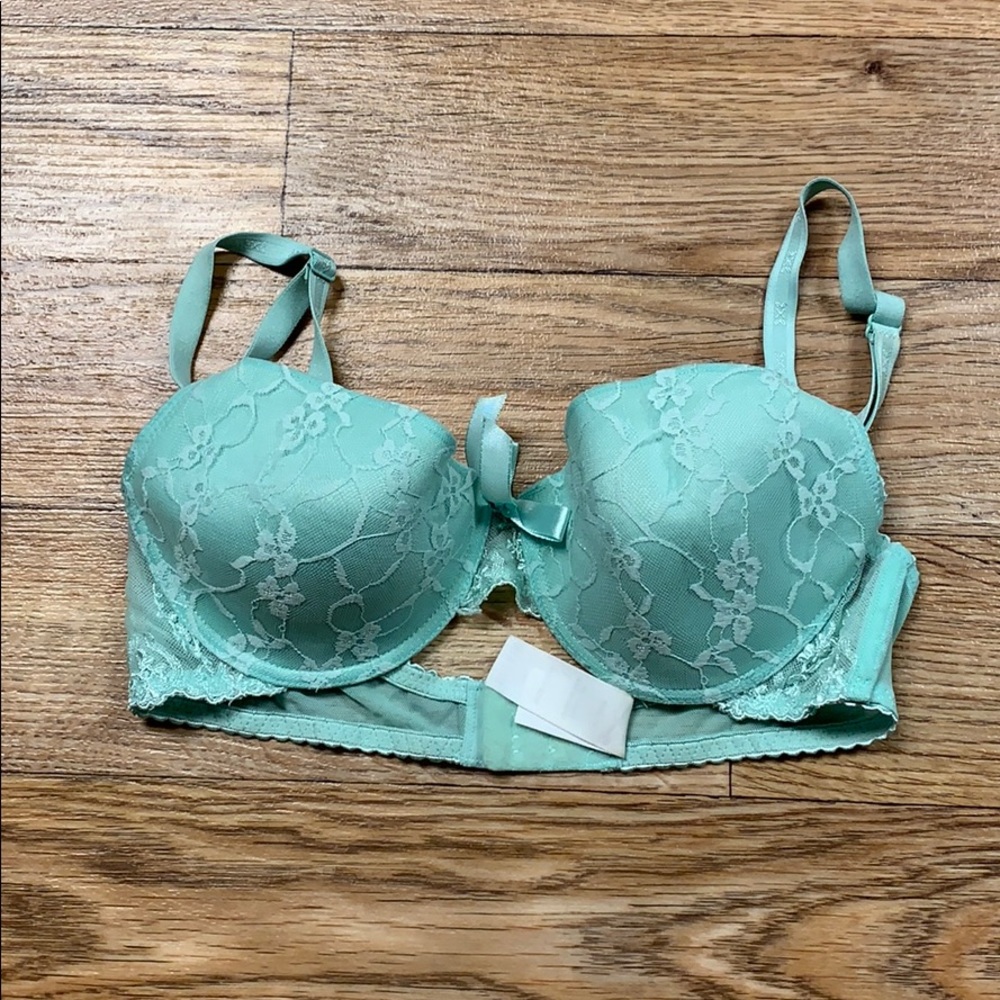 Mint Green Lace Bra